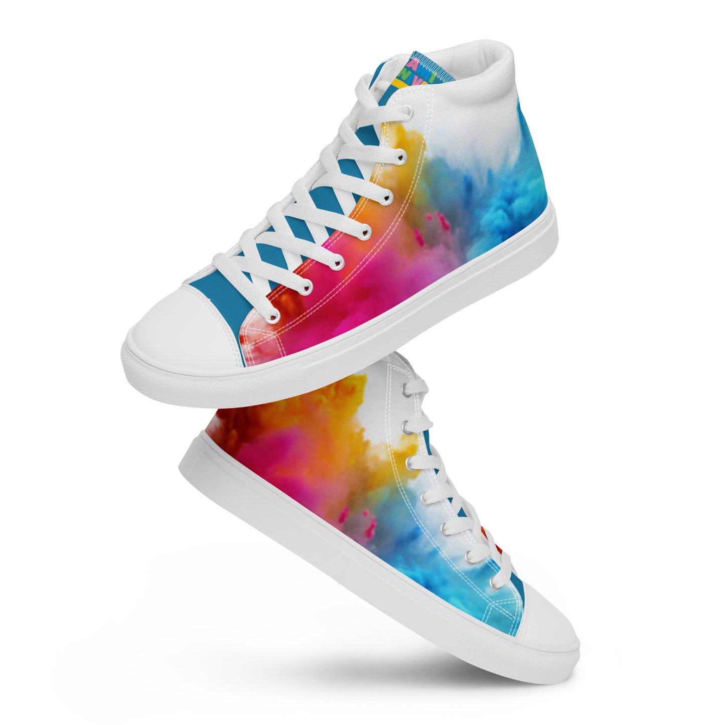 Paint & Powder Men’s High Top Canvas Shoes